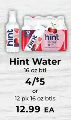 Sunset Foods Hint Water offer