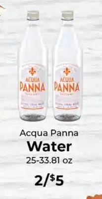 Sunset Foods Acqua Panna Water offer