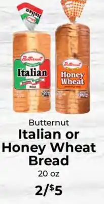 Sunset Foods Butternut Italian or Honey Wheat Bread offer