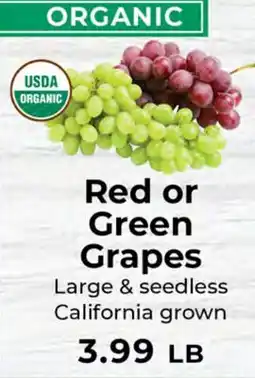 Sunset Foods Red or Green Grapes offer