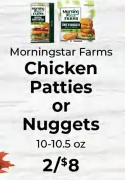 Sunset Foods Morningstar Farms Chicken Patties or Nuggets offer