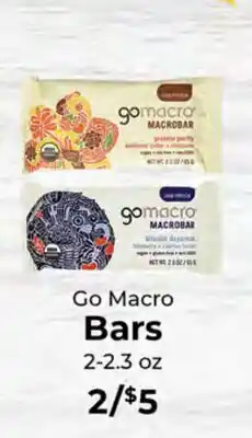 Sunset Foods Go Macro Bars offer