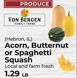 Sunset Foods (Hebron, IL) Acorn, Butternut or Spaghetti Squash offer