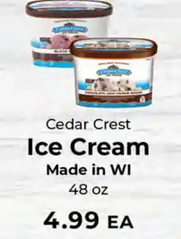 Sunset Foods Cedar Crest Ice Cream offer