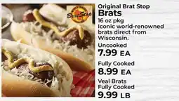 Sunset Foods Brat Stop Brats offer