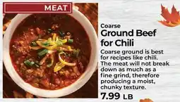 Sunset Foods Coarse Ground Beef for Chili offer