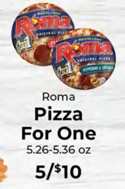 Sunset Foods Roma Pizza For One offer