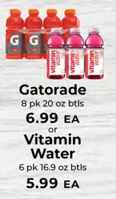Sunset Foods Gatorade Vitamin Water offer