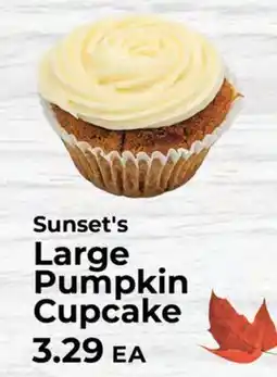Sunset Foods Sunset's Large Pumpkin Cupcake offer