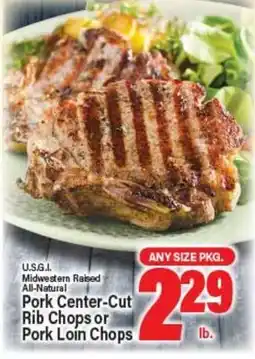 Angelo Caputo's Fresh Market Pork Center-Cut Rib Chops or Pork Loin Chops offer