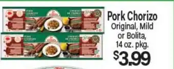 Angelo Caputo's Fresh Market Pork Chorizo offer