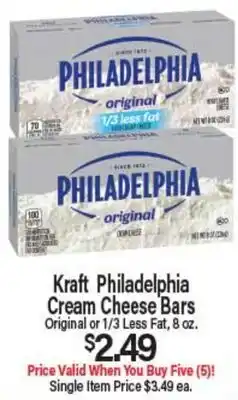 Angelo Caputo's Fresh Market Kraft Philadelphia Cream Cheese Bars offer