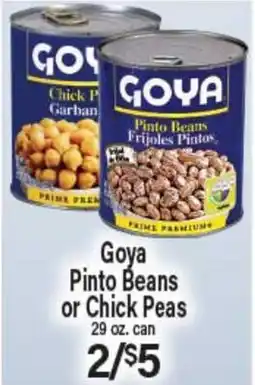 Angelo Caputo's Fresh Market Goya Pinto Beans or Chick Peas offer