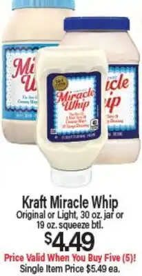 Angelo Caputo's Fresh Market Kraft Miracle Whip offer