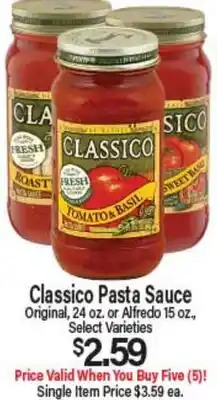 Angelo Caputo's Fresh Market Classico Pasta Sauce offer