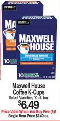 Angelo Caputo's Fresh Market Maxwell House Coffee K-Cups offer