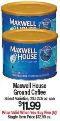 Angelo Caputo's Fresh Market Maxwell House Ground Coffee offer