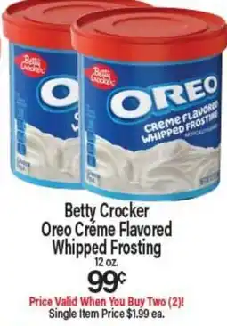 Angelo Caputo's Fresh Market Betty Crocker Oreo Crème Flavored Whipped Frosting offer