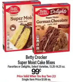 Angelo Caputo's Fresh Market Betty Crocker Super Moist Cake Mixes offer