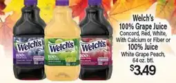 Angelo Caputo's Fresh Market Welch's 100% Grape Juice offer