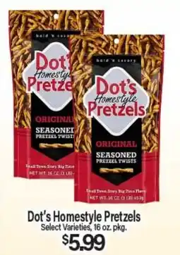 Angelo Caputo's Fresh Market Dot's Homestyle Pretzels offer