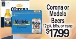 Angelo Caputo's Fresh Market Corona or Modelo Beers offer