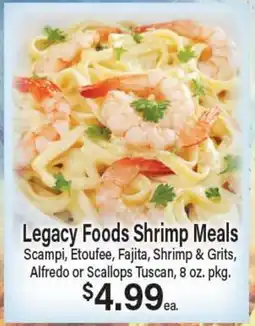 Angelo Caputo's Fresh Market Legacy Foods Shrimp Meals offer