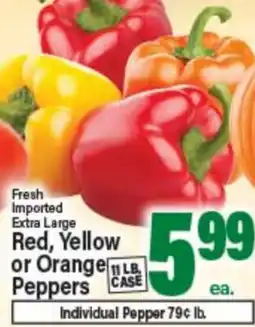 Angelo Caputo's Fresh Market Fresh Imported Extra Large Red, Yellow or Orange Peppers offer