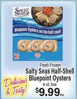 Angelo Caputo's Fresh Market Fresh Frozen Salty Seas Half-Shell Bluepoint Oysters offer