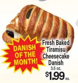 Angelo Caputo's Fresh Market Fresh Baked Tiramisu Cheesecake Danish offer
