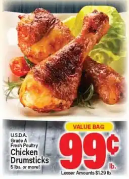 Angelo Caputo's Fresh Market U.S.D.A. Grade A Fresh Poultry Chicken Drumsticks offer
