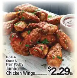 Angelo Caputo's Fresh Market U.S.D.A. Grade A Fresh Poultry Jumbo Chicken Wings offer