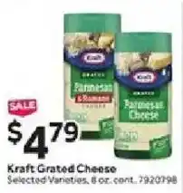 Stop&Shop Kraft Grated Cheese offer