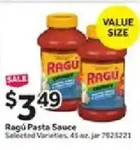 Stop&Shop Ragu Pasta Sauce offer