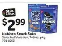 Stop&Shop Nabisco Snack Saks offer