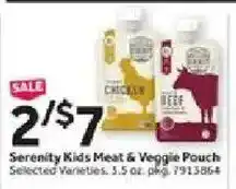 Stop&Shop Serenity Kids Meat & Veggie Pouch offer