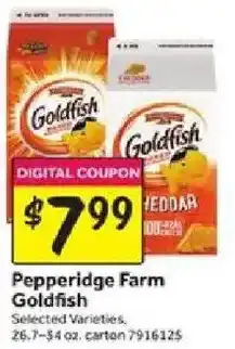 Stop&Shop Pepper Farm Goldfish offer
