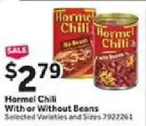 Stop&Shop Hormel Chili offer