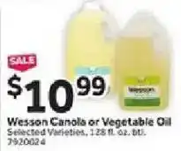Stop&Shop Wesson Canola or Vegetable Oil offer