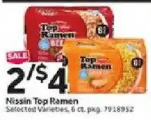 Stop&Shop Nissin Top Ramen offer