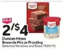 Stop&Shop Duncan Hines Brownie Mix or Frosting offer