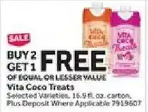 Stop&Shop Vita Coco Treats offer