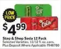Stop&Shop Stop & Shop Soda offer