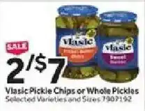 Stop&Shop Vlasic Pickle Chips or Whole Pickles offer