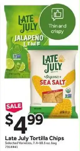 Stop&Shop Late July tortilla chips offer