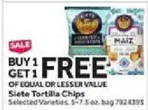 Stop&Shop Siete Tortilla Chips offer