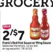 Stop&Shop Frank's Red Hot Sauce or Wing Sauce offer