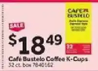 Stop&Shop Cafe Bustelo Coffee K-Cups offer