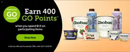 Stop&Shop Chobani Greek Yogurt offer