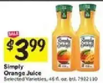 Stop&Shop Simply Orange Juice offer